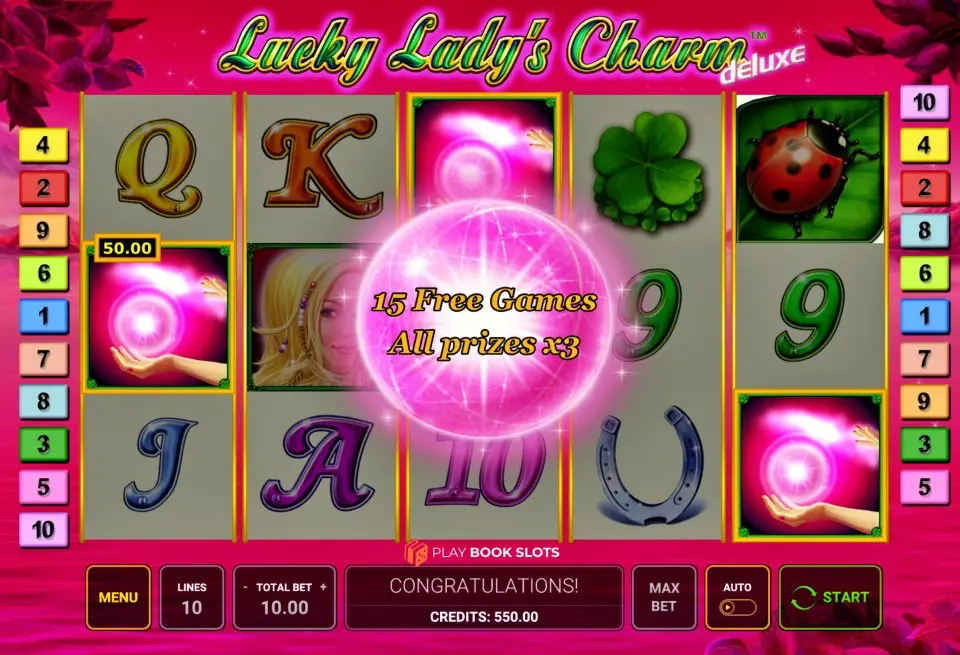 R2PBet Lucky Ladys Charm Deluxe Slot